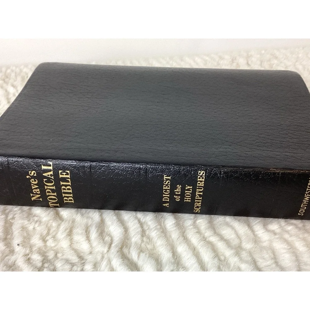 Naves Topical Bible 1962 Southwestern Genuine Bound‎ Leather Digest Holy Script